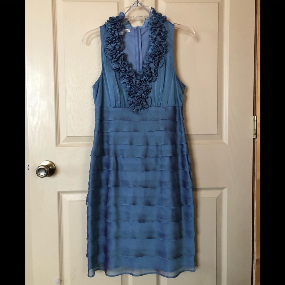 Shimmery ruffle dress!